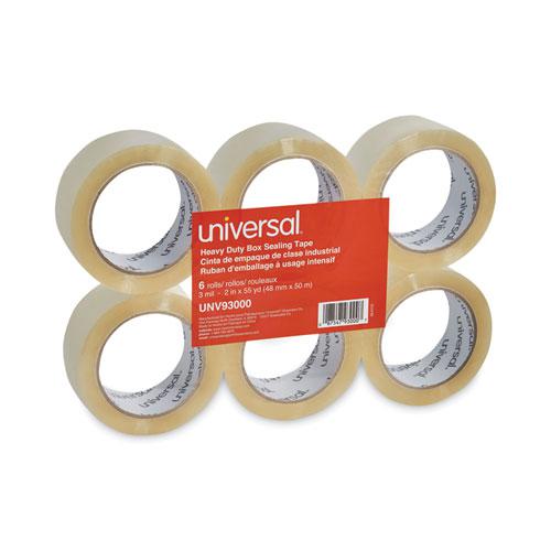 Heavy-Duty Box Sealing Tape, 3" Core, 1.88" x 54.6 yds, Clear, 6/Box. Picture 1