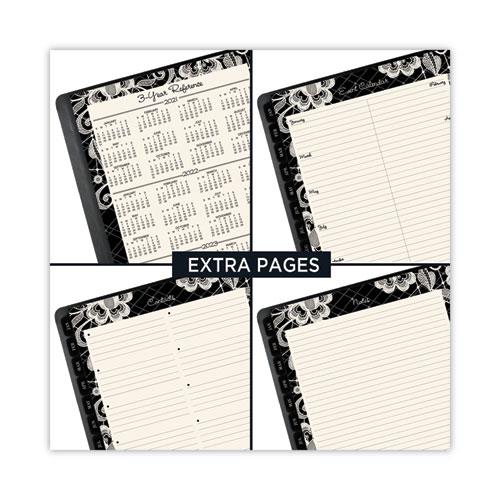 Lacey Weekly Block Format Professional Appointment Book, Lacey Artwork, 11 x 8.5, Black/White, 13-Month (Jan-Jan): 2024-2025. Picture 5
