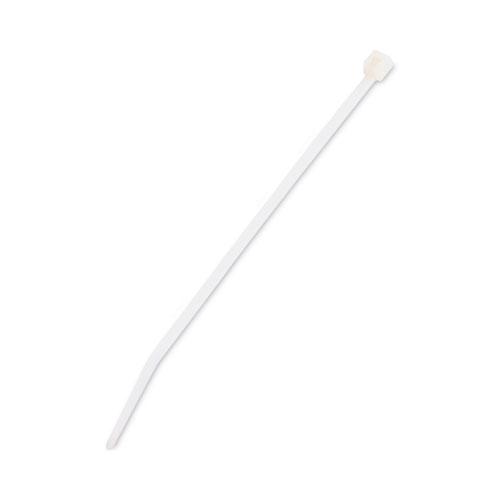 Nylon Cable Ties, 4 x 0.06, 18 lb, Natural, 1,000/Pack. Picture 2