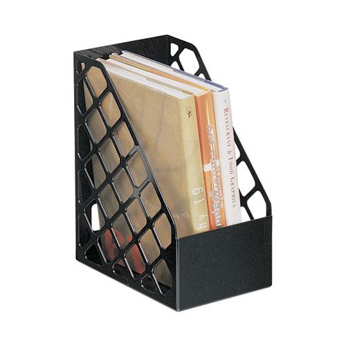 Recycled Plastic Large Magazine File, 6.25 x 9.5 x 11.88, Black. Picture 3