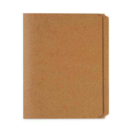 Reinforced Kraft Top Tab File Folders, Straight Tabs, Letter Size, 0.75" Expansion, Brown, 100/Box. Picture 2