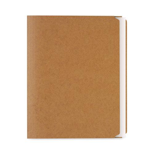 Reinforced Kraft Top Tab File Folders, Straight Tabs, Letter Size, 0.75" Expansion, Brown, 100/Box. Picture 3