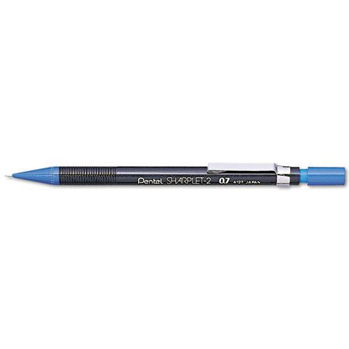 Sharplet-2 Mechanical Pencil, 0.7 mm, HB (#2), Black Lead, Dark Blue Barrel. Picture 2