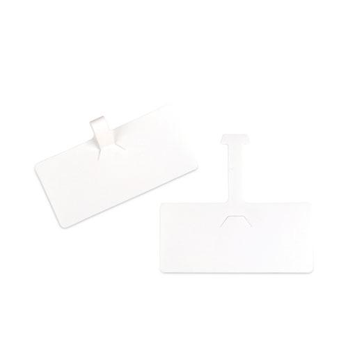 Wire Rack Shelf Tag, Side Load, 3.5 x 1.5, White, 10/Pack. Picture 2