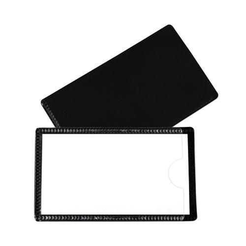 Slap-Stick Magnetic Label Holders, Side Load, 4.25 x 2.5, Black, 10/Pack. Picture 2