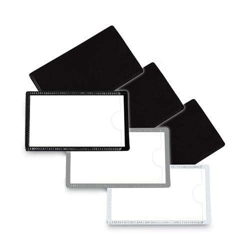 Slap-Stick Magnetic Label Holders, Side Load, 4.25 x 2.5, White, 10/Pack. Picture 3