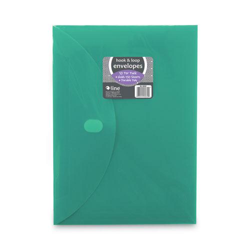 Reusable Poly Envelope, Hook/Loop Closure, 8.5 x 11, Assorted Colors, 10/Pack. Picture 4