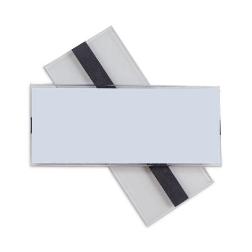 Clear Magnetic Label Holders, Side Load, 6 x 2.5, 10/Pack. Picture 2