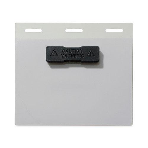 Self-Laminating Magnetic Style Name Badge Holder Kit, 3" x 4", Clear, 20/Box. Picture 3
