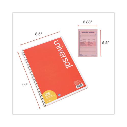 Wirebound Message Books, Two-Part Carbonless, 5.5 x 3.88, 4 Forms/Sheet, 200 Forms Total. Picture 4