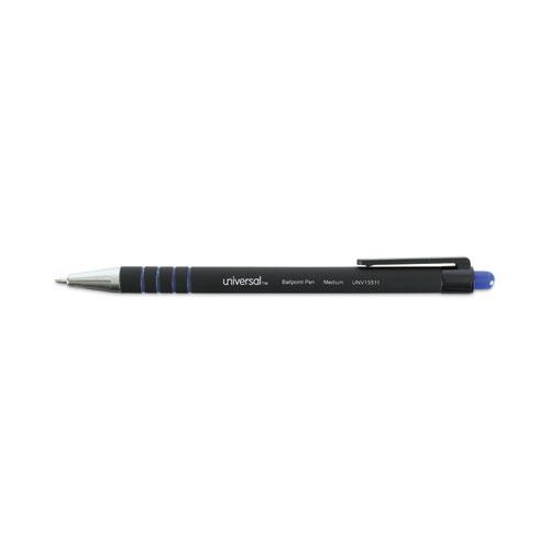 Ballpoint Pen, Retractable, Medium 1 mm, Blue Ink, Blue Barrel, Dozen. Picture 4