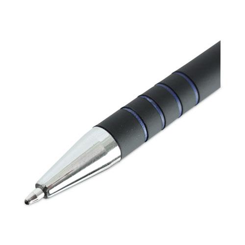 Ballpoint Pen, Retractable, Medium 1 mm, Blue Ink, Blue Barrel, Dozen. Picture 7