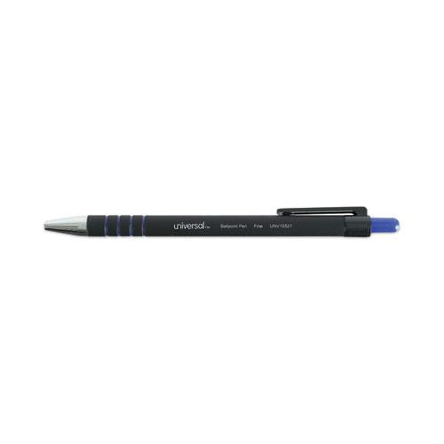 Ballpoint Pen, Retractable, Fine 0.7 mm, Blue Ink, Blue Barrel, Dozen. Picture 3