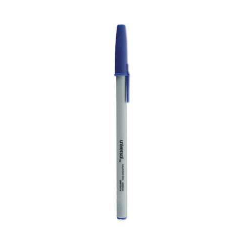 Ballpoint Pen Value Pack, Stick, Medium 1 mm, Blue Ink, Gray/Blue Barrel, 60/Pack. Picture 1