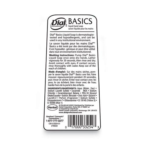 Basics MP Free Liquid Hand Soap, Unscented, 7.5 oz Pump Bottle, 12/Carton. Picture 5