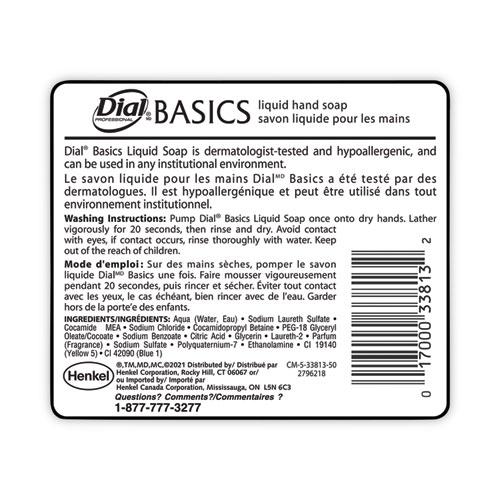 Basics MP Free Liquid Hand Soap, Unscented, 16 oz Pump Bottle, 12/Carton. Picture 2