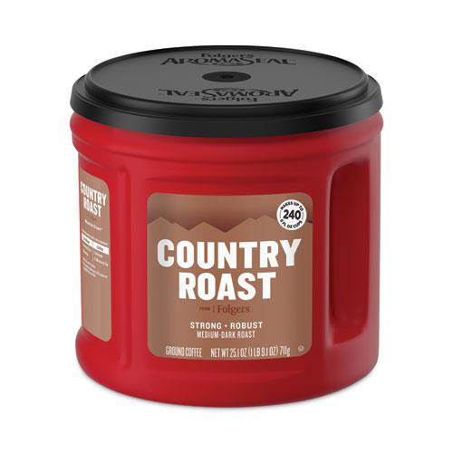 Country Roast Coffee, Country Roast, 25.1 oz Canister, 6/Carton. The main picture.