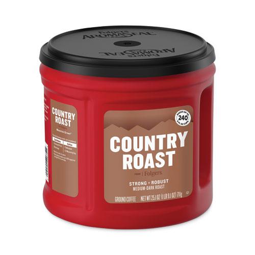 Country Roast Coffee, Country Roast, 25.1 oz Canister, 6/Carton. Picture 2