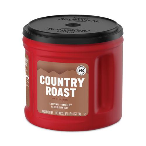 Country Roast Coffee, Country Roast, 25.1 oz Canister, 6/Carton. Picture 3