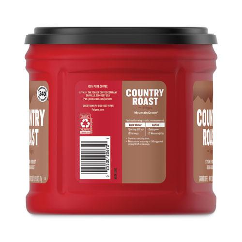 Country Roast Coffee, Country Roast, 25.1 oz Canister, 6/Carton. Picture 4