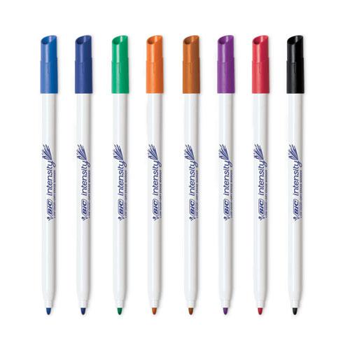 Intensity Dry Erase Board and Markers Kit, 7.8 x 11.8, White Surface, Blue Plastic Frame. Picture 3