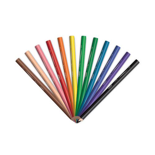 Kids Jumbo Coloring Pencils, 1 mm, Assorted Lead and Barrel Colors, 12/Pack. Picture 1