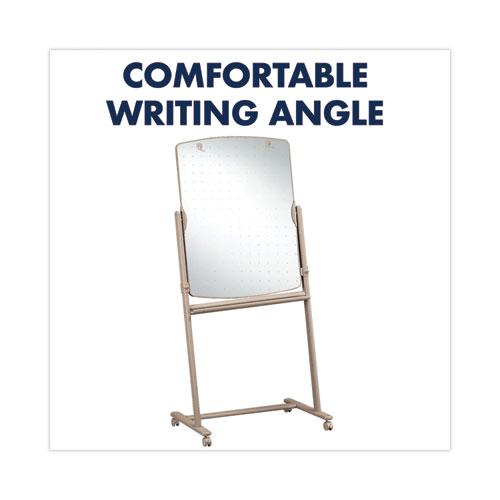 Total Erase Reversible Mobile Easel, 31 x 41, White Surface, Neutral Frame. Picture 4