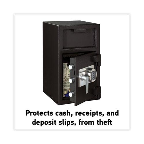 Digital Depository Safe, Extra Large, 1.3 cu ft, 14w x 15.6d x 24h, Black. Picture 4