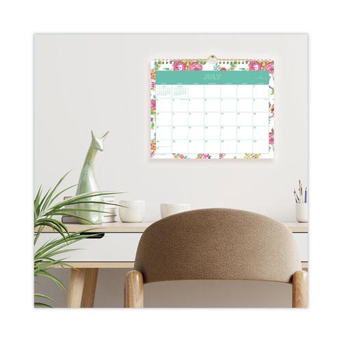 Day Designer Peyton Academic Wall Calendar, Floral Artwork, 11 x 8.75, White Sheets, 12-Month (July to June): 2024 to 2025. Picture 3