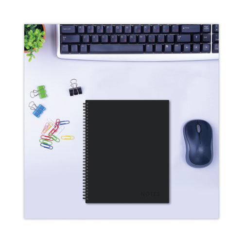 Aligned Business Notebook, 1-Subject, Meeting-Minutes/Notes Format with Narrow Rule, Black Cover, (78) 11 x 8.5 Sheets. Picture 4