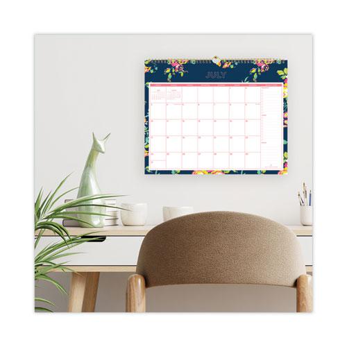 Day Designer Peyton Academic Wall Calendar, Floral Artwork, 15 x 12, White/Navy Sheets, 12-Month (July to June): 2024 to 2025. Picture 4