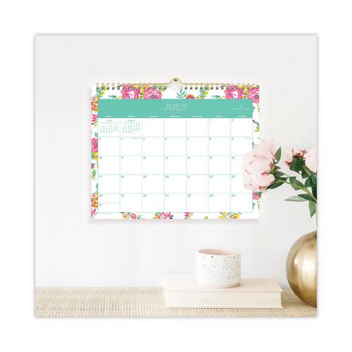 Day Designer Peyton Academic Wall Calendar, Floral Artwork, 11 x 8.75, White Sheets, 12-Month (July to June): 2024 to 2025. Picture 4