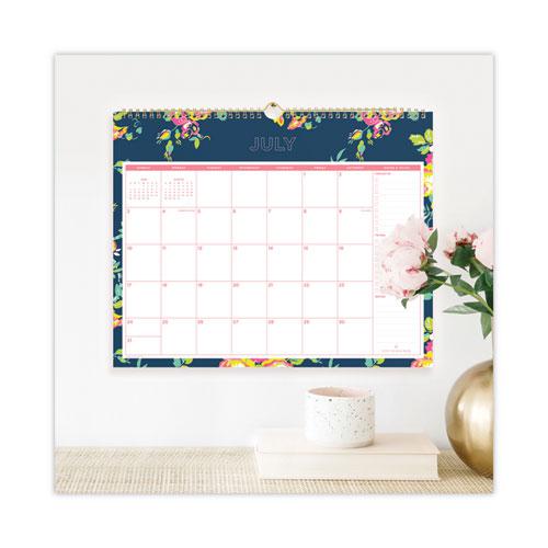 Day Designer Peyton Academic Wall Calendar, Floral Artwork, 15 x 12, White/Navy Sheets, 12-Month (July to June): 2024 to 2025. Picture 3