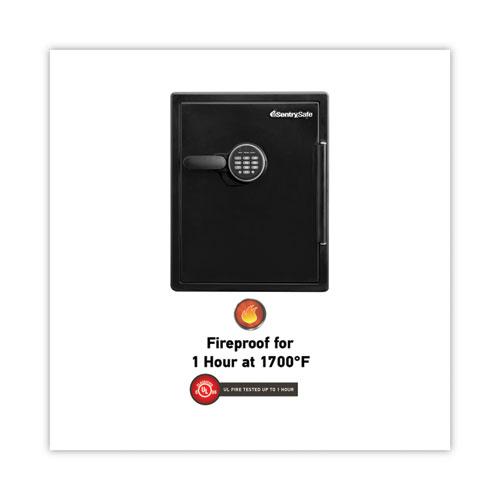 Fire-Safe with Digital Keypad Access, 2 cu ft, 18.67w x 19.38d x 23.88h, Black. Picture 2
