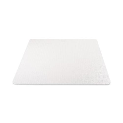 DuraMat Moderate Use Chair Mat, Low Pile Carpet, Flat, 45 x 53, Rectangle, Clear. Picture 6
