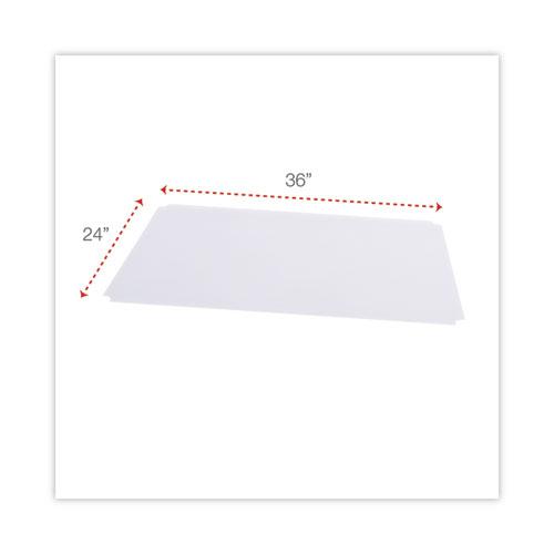 Shelf Liners For Wire Shelving, Clear Plastic, 36w x 24d, 4/Pack. Picture 2