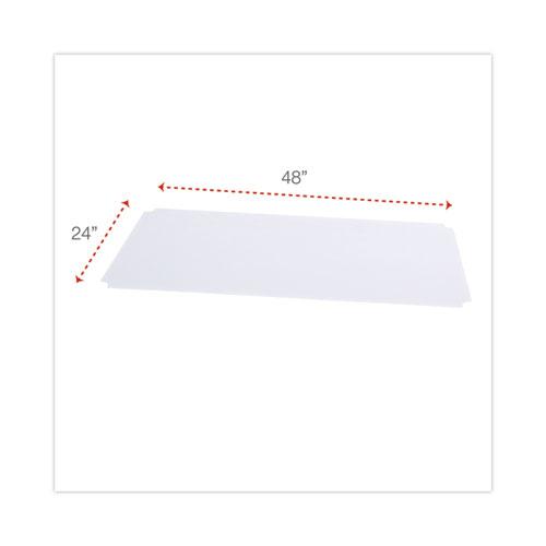 Shelf Liners For Wire Shelving, Clear Plastic, 48w x 24d, 4/Pack. Picture 2