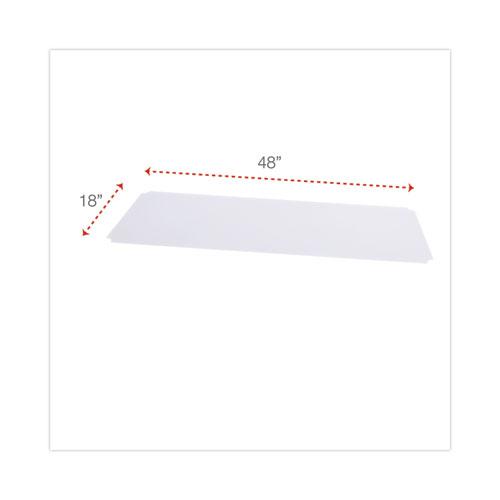 Shelf Liners For Wire Shelving, Clear Plastic, 48w x 18d, 4/Pack. Picture 2