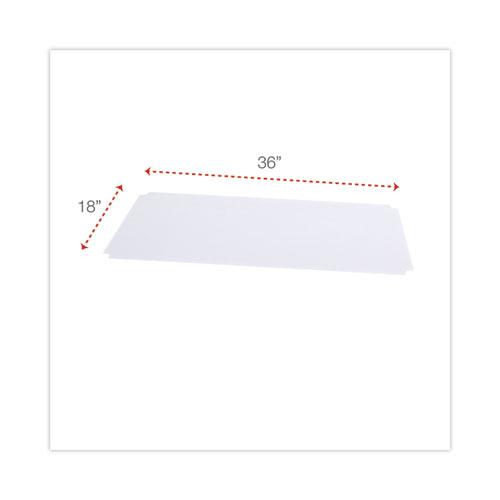 Shelf Liners For Wire Shelving, Clear Plastic, 36w x 18d, 4/Pack. Picture 2