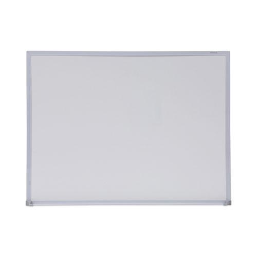 Melamine Dry Erase Board with Aluminum Frame, 24 x 18, White Surface, Anodized Aluminum Frame. Picture 1
