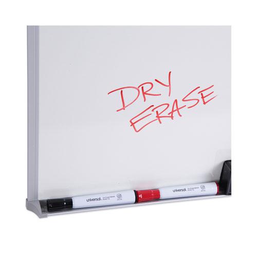 Melamine Dry Erase Board with Aluminum Frame, 24 x 18, White Surface, Anodized Aluminum Frame. Picture 6