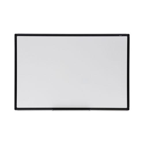 Design Series Deluxe Dry Erase Board, 36 x 24, White Surface, Black Anodized Aluminum Frame. Picture 1