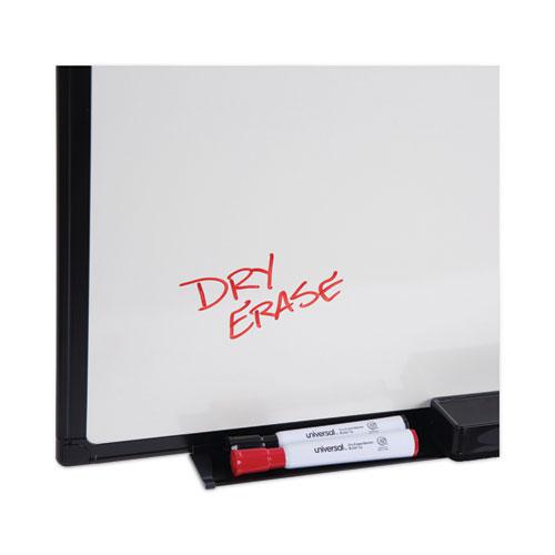 Design Series Deluxe Dry Erase Board, 36 x 24, White Surface, Black Anodized Aluminum Frame. Picture 7