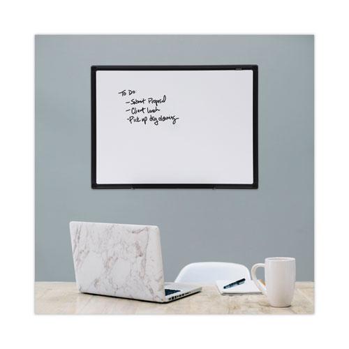 Design Series Deluxe Dry Erase Board, 24 x 18, White Surface, Black Anodized Aluminum Frame. Picture 6