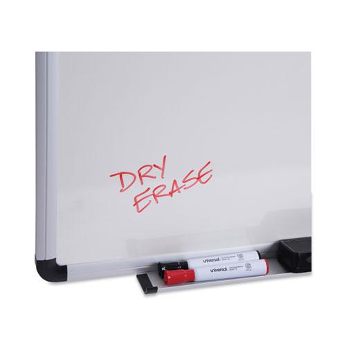 Modern Melamine Dry Erase Board with Aluminum Frame, 24 x 18, White Surface. Picture 6
