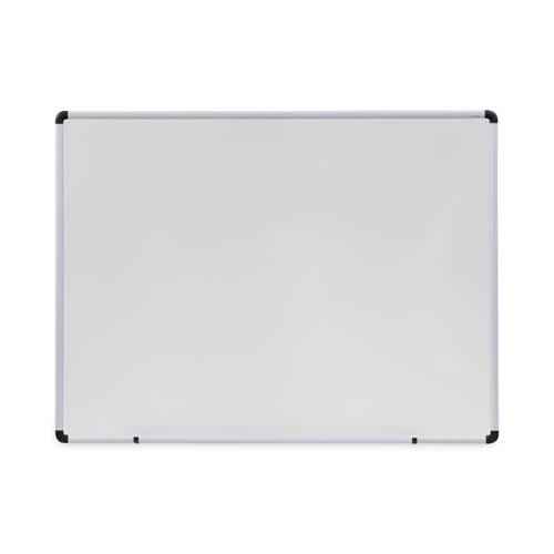 Modern Melamine Dry Erase Board with Aluminum Frame, 48 x 36, White Surface. Picture 1