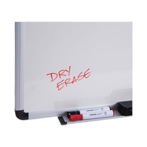 Modern Melamine Dry Erase Board with Aluminum Frame, 72 x 48, White Surface. Picture 7