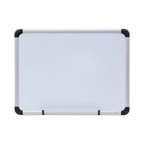 Magnetic Steel Dry Erase Marker Board, 24 x 18, White Surface, Aluminum/Plastic Frame. Picture 1