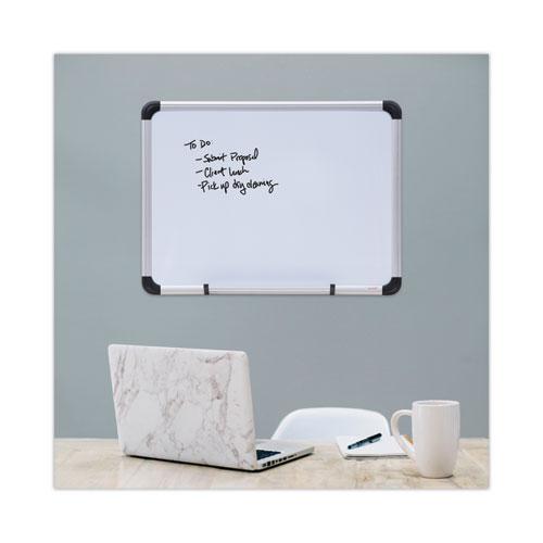 Magnetic Steel Dry Erase Marker Board, 24 x 18, White Surface, Aluminum/Plastic Frame. Picture 6