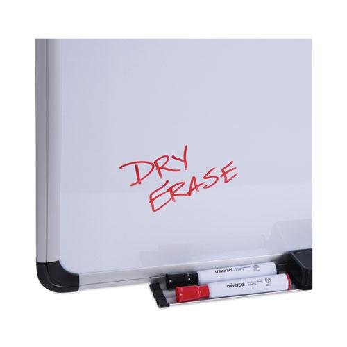 Magnetic Steel Dry Erase Marker Board, 24 x 18, White Surface, Aluminum/Plastic Frame. Picture 7